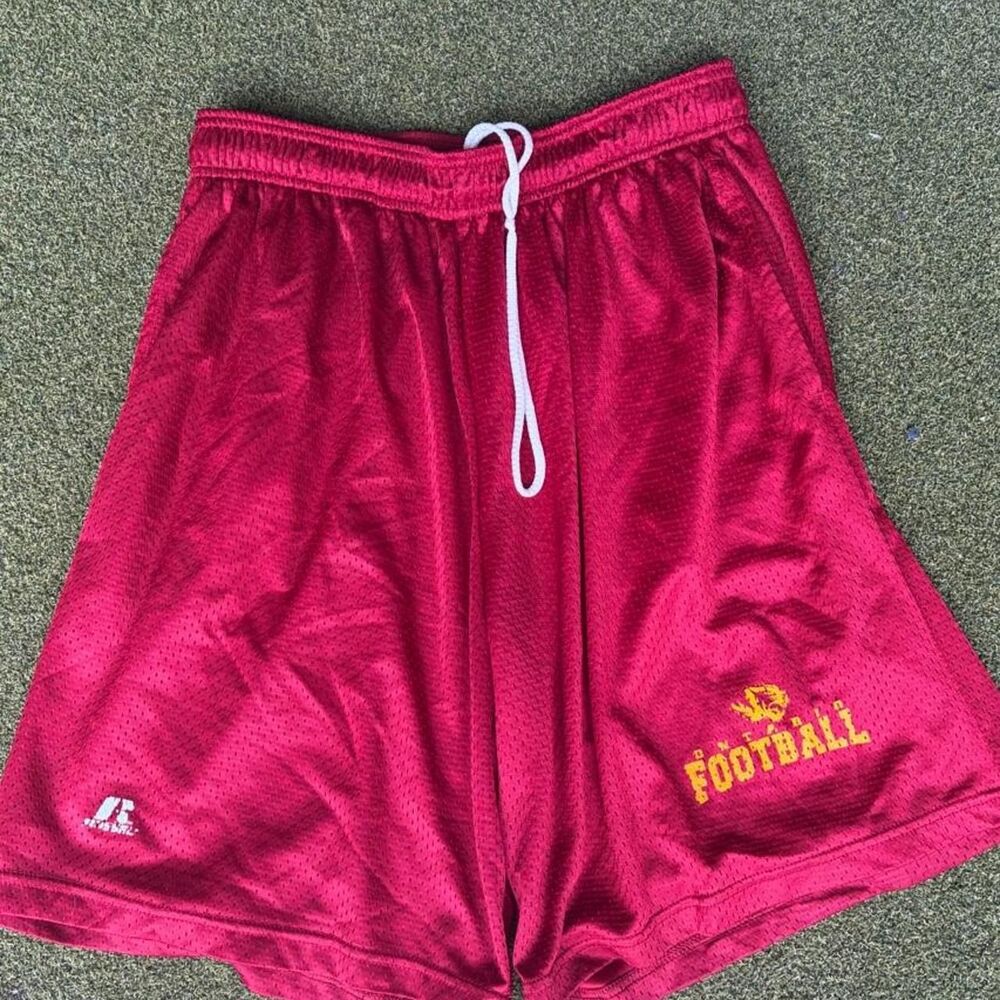 Russell-athletic Men's Burgundy and Red Shorts